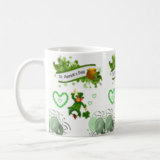 St. Patrick's Day Tasse (Links)