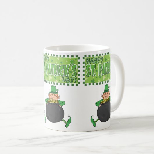 St. Patrick's Day Tasse (VorderseiteRechts)