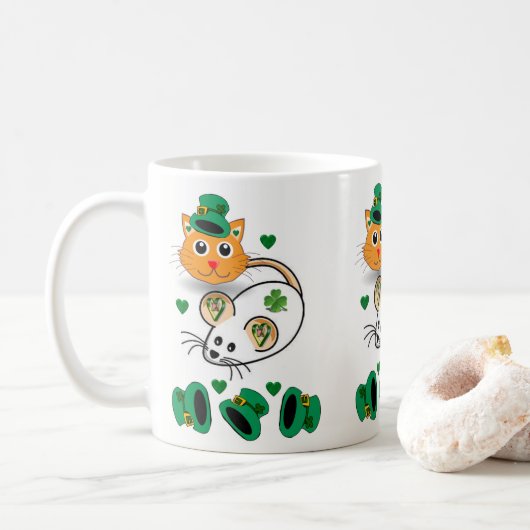 St. Patrick's Day Tasse (Mit Donut)