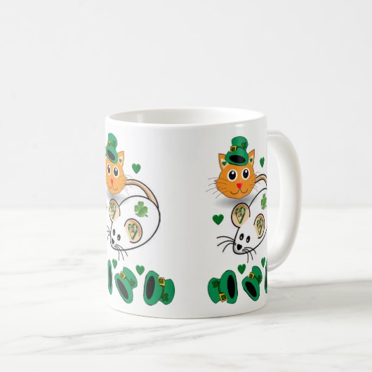 St. Patrick's Day Tasse (VorderseiteRechts)