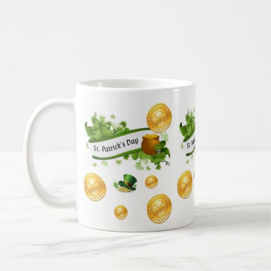 St. Patrick's Day Tasse (Links)