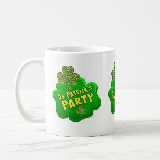 St. Patrick's Day Tasse (Links)