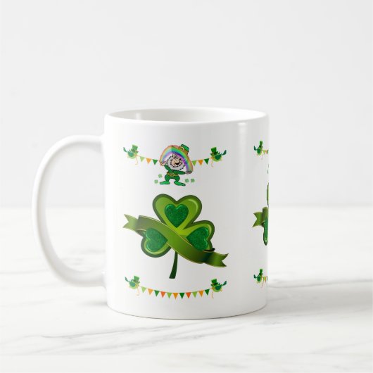 St. Patrick's Day Tasse (Links)