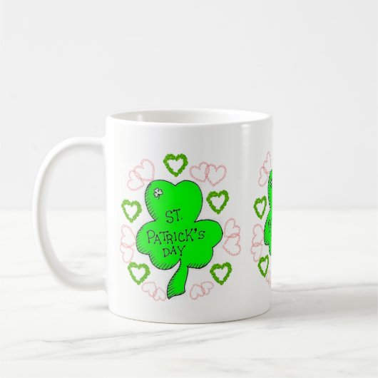 St. Patrick's Day Tasse (Links)