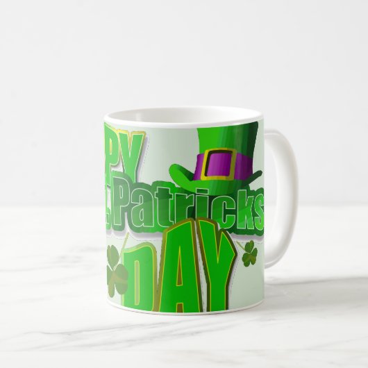 St. Patrick's Day Tasse (VorderseiteRechts)