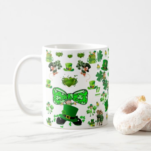 St. Patrick's Day Tasse (Mit Donut)