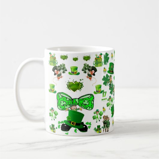 St. Patrick's Day Tasse (Links)
