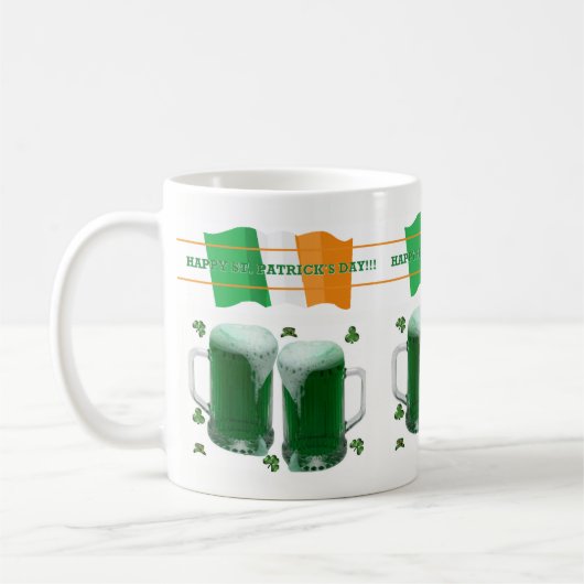 St. Patrick's Day Tasse (Links)