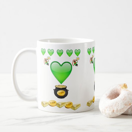 St. Patrick's Day Tasse (Mit Donut)
