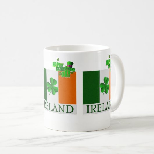 St. Patrick's Day Tasse (VorderseiteRechts)