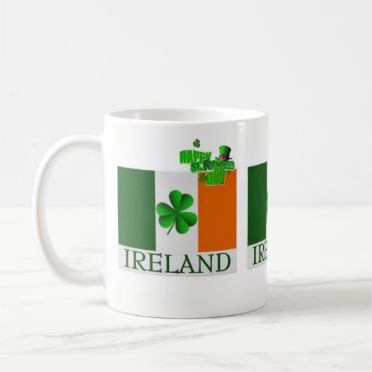 St. Patrick's Day Tasse (Links)