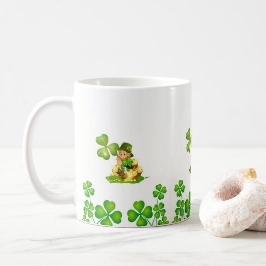 St. Patrick's Day Tasse (Mit Donut)