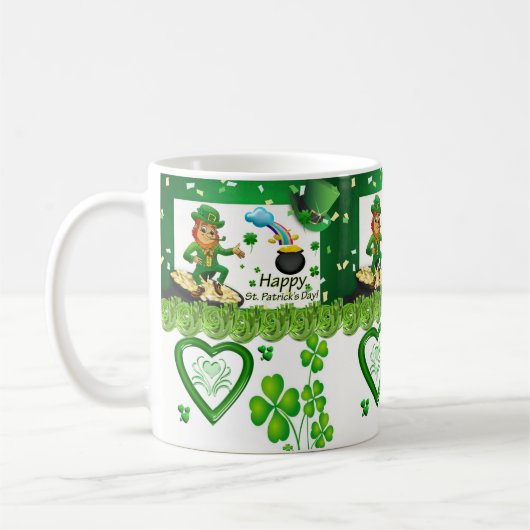 St. Patrick's Day Tasse (Links)