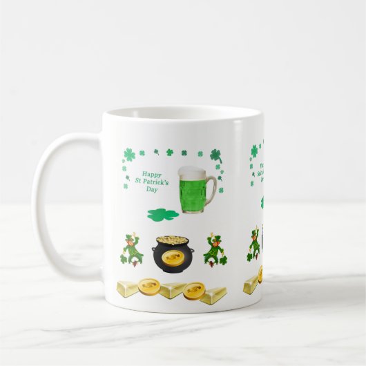 St. Patrick's Day Tasse (Links)