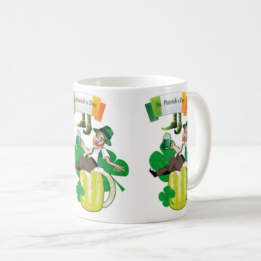 St. Patrick's Day Tasse (VorderseiteRechts)