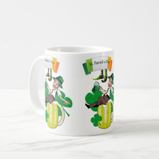 St. Patrick's Day Tasse (Vorderseite Links)