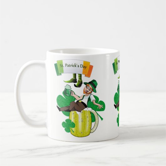 St. Patrick's Day Tasse (Links)