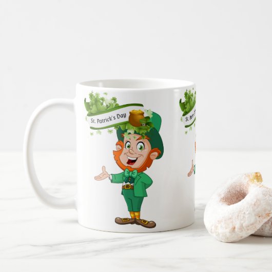 St. Patrick's Day Tasse (Mit Donut)