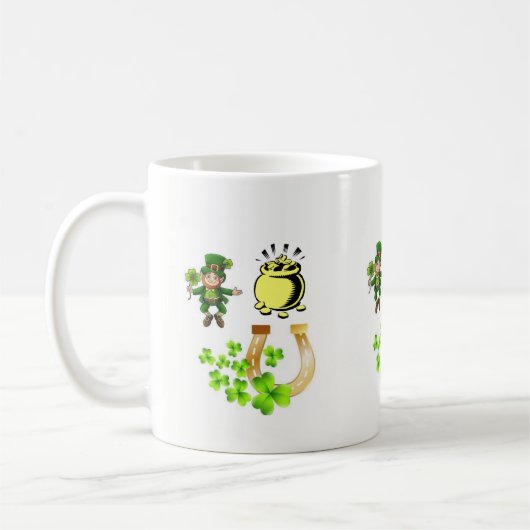 St. Patrick's Day Tasse (Links)