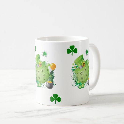 St. Patrick's Day Tasse (VorderseiteRechts)