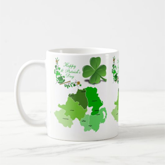 St. Patrick's Day Tasse (Links)