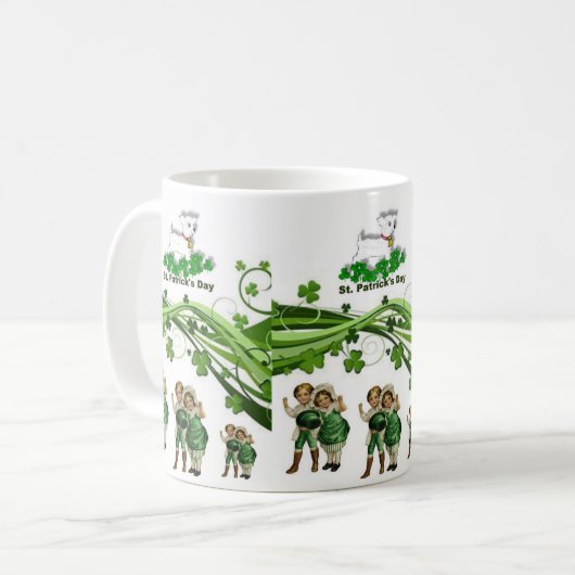 St. Patrick's Day Tasse (Vorderseite Links)