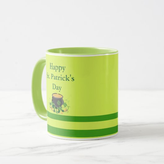 St. Patrick's Day Tasse (Vorderseite Links)