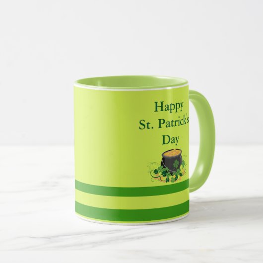 St. Patrick's Day Tasse (VorderseiteRechts)