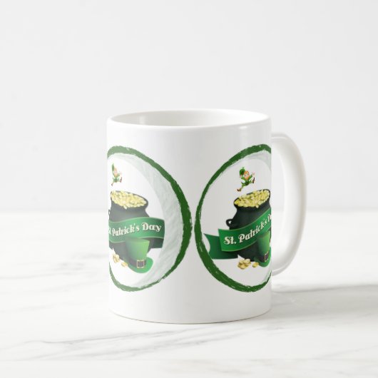 St. Patrick's Day Tasse (VorderseiteRechts)