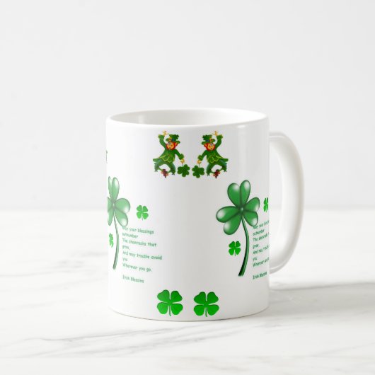 St. Patrick's Day Tasse (VorderseiteRechts)
