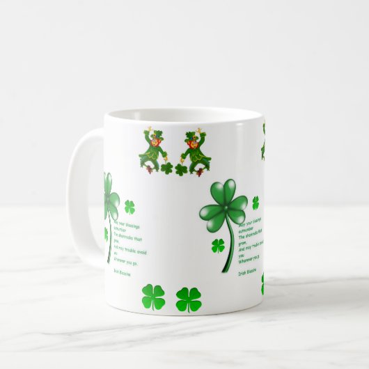 St. Patrick's Day Tasse (Vorderseite Links)