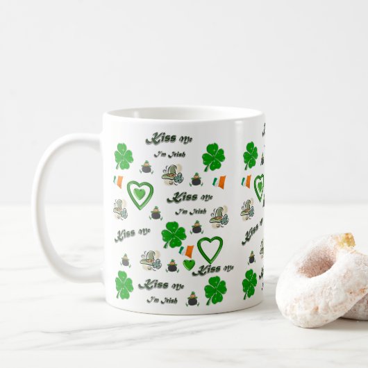 St. Patrick's Day Tasse (Mit Donut)