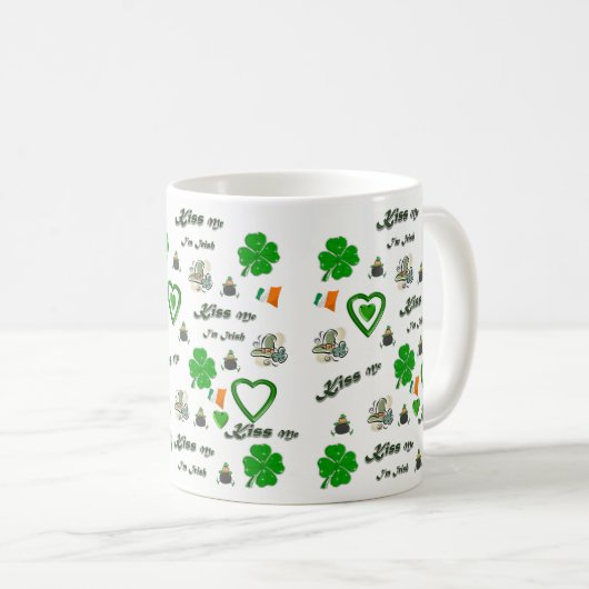 St. Patrick's Day Tasse (VorderseiteRechts)