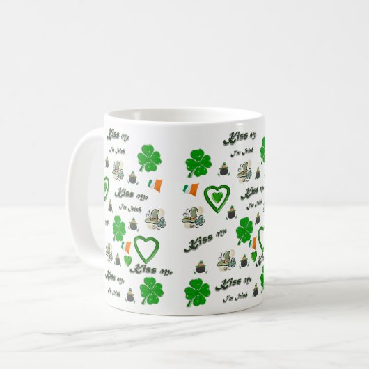 St. Patrick's Day Tasse (Vorderseite Links)