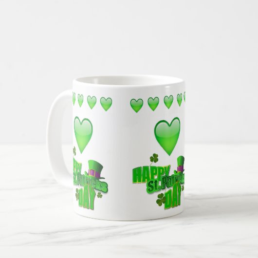 St. Patrick's Day Tasse (Vorderseite Links)