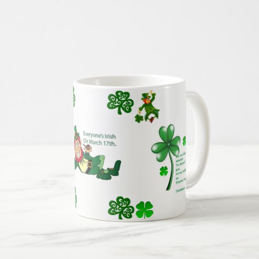St. Patrick's Day Tasse (VorderseiteRechts)