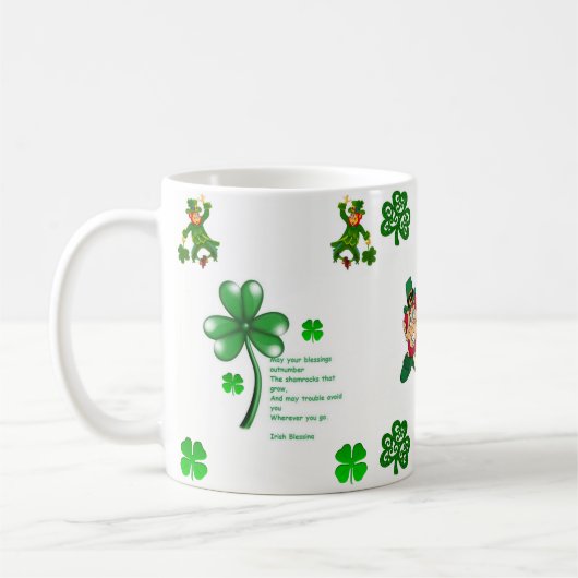 St. Patrick's Day Tasse (Links)