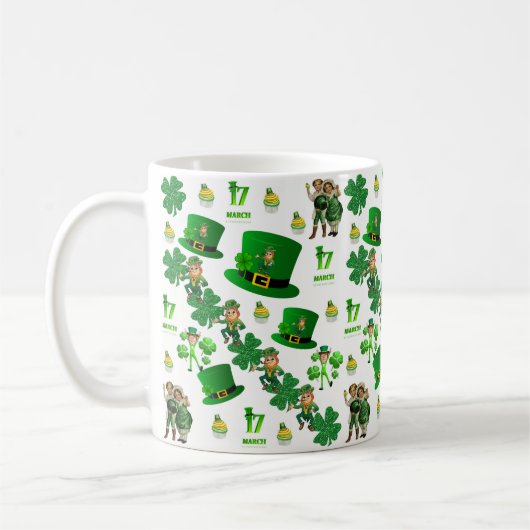 St. Patrick's Day Tasse (Links)