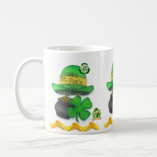 St. Patrick's Day Tasse (Links)
