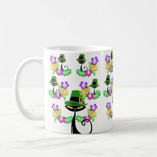 St. Patrick's Day Tasse Cat (Links)