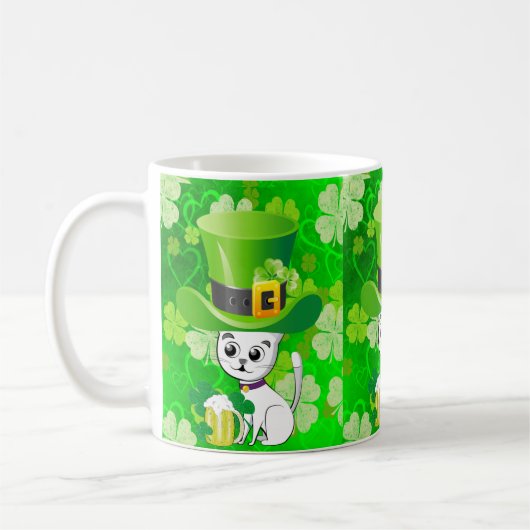 St. Patrick's Day Tasse Cat (Links)
