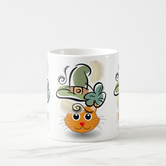 St. Patrick's Day Tasse Cat (Mittel)