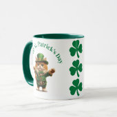 St. Patrick's Day Tasse - Cat Leprechaun & Festive (Vorderseite Links)