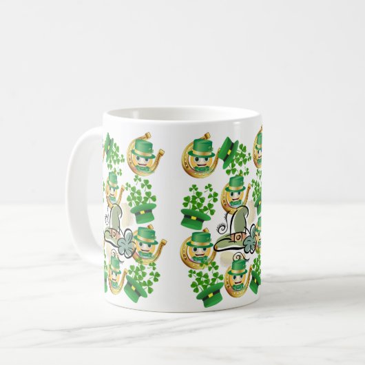 St. Patrick's Day Tasse Horseshoe (Vorderseite Links)