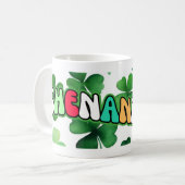 St Patrick's Day Tasse Kleeblatts und Shenanigans (Vorderseite Links)