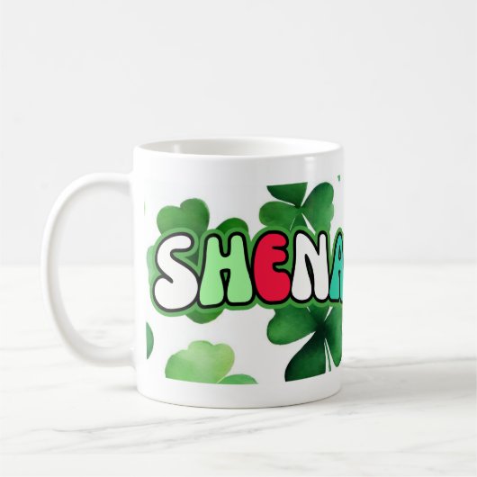 St Patrick's Day Tasse Kleeblatts und Shenanigans (Links)