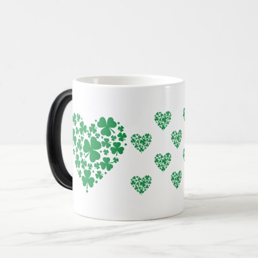 St. Patrick's Day Tasse - Lucky Kleeblatt Herzklop (Vorderseite Links)