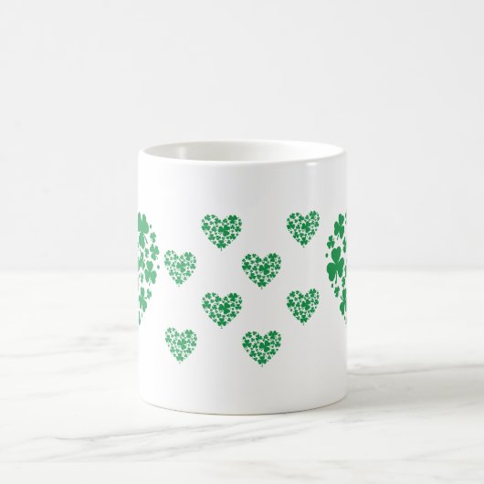 St. Patrick's Day Tasse - Lucky Kleeblatt Herzklop (Mittel)