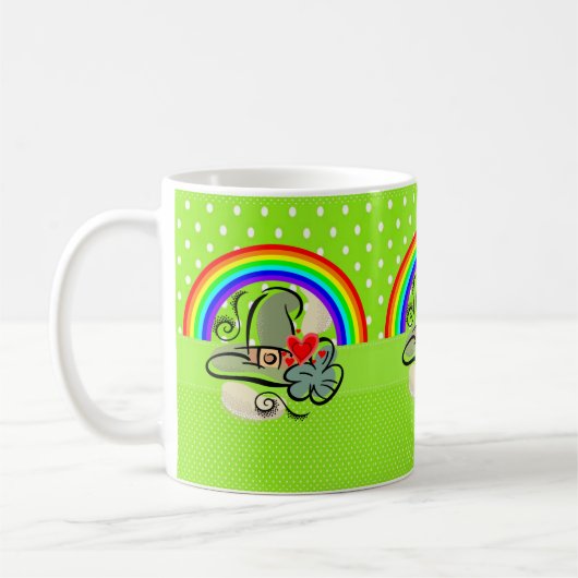 St. Patrick's Day Tasse Rainbow (Links)