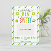 St. Patrick's Day Teacher Appreciation Gift Card Einladung (Stehend Vorderseite)